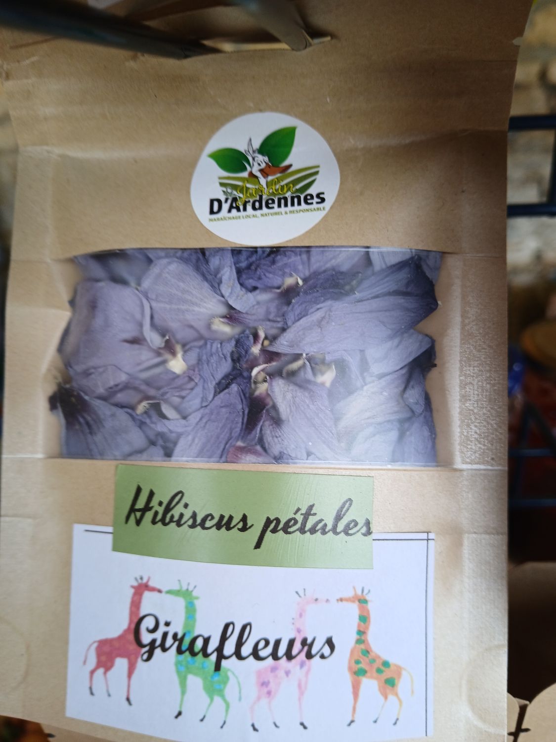 Girafleurs Hibiscus pétales séchés
