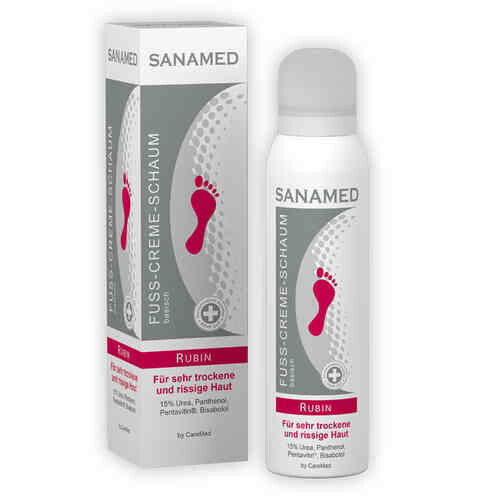 Sanamed - Fuß Creme Schaum Rubin 150ml Dose