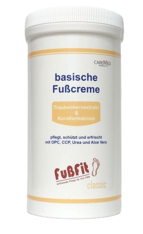 CareMed - basisches Fußcreme FußFit 450ml ohne Dosierspender