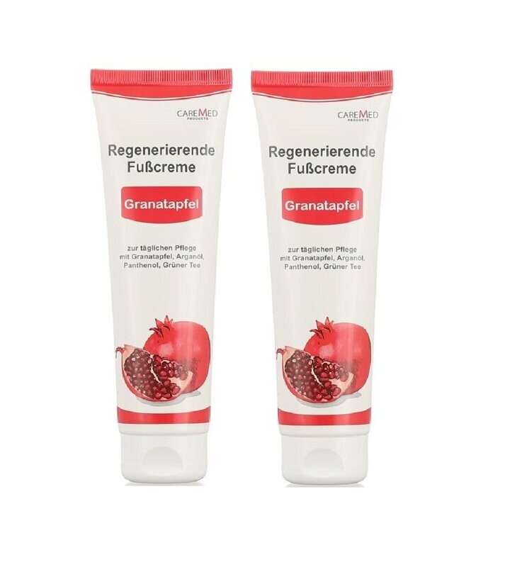 CareMed - Regenerierende Fußcreme Granatapfel 2x 150ml