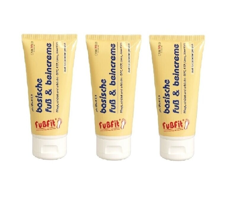 CareMed - basisches Fußcreme FußFit 3x75ml Tube