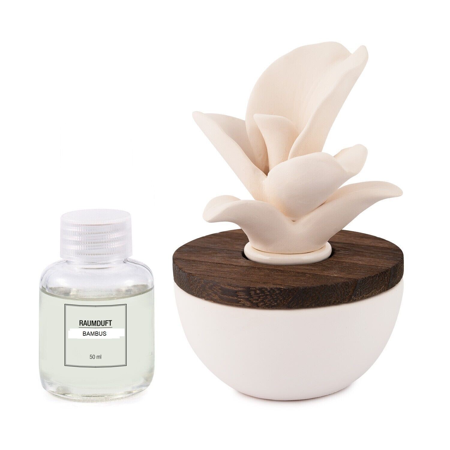 pajoma Raumduft Bambuss mit Gipsblüte Flora, 50 ml dekorativer Raumduft