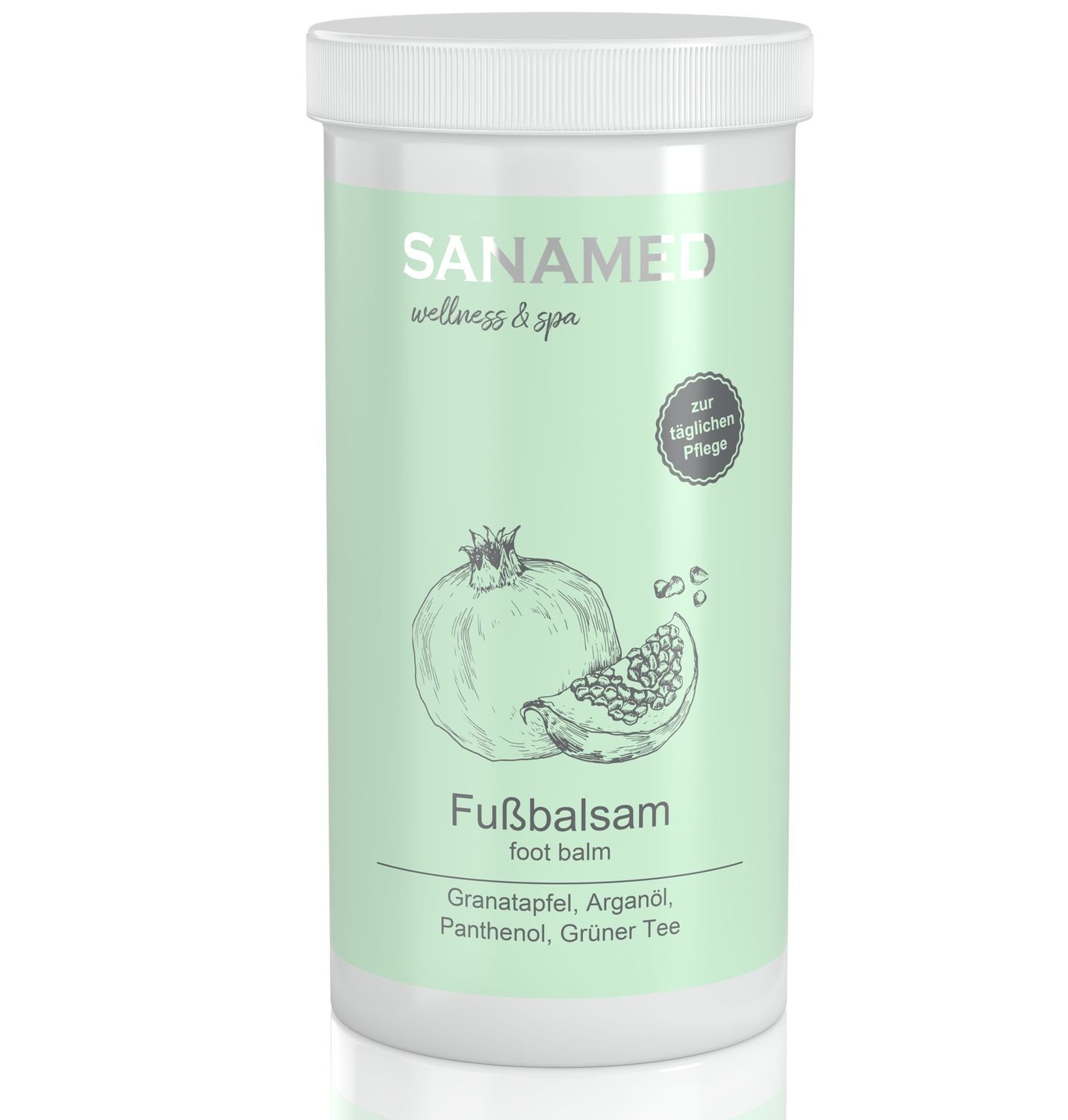 CareMed - Regenerierende Fußcreme Granatapfel 450ml ohne Dosierspender