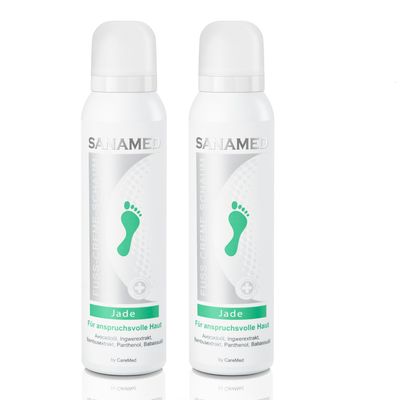 Sanamed Fuß Creme Schaum, Jade für anspruchvolle Haut 150ml Dose