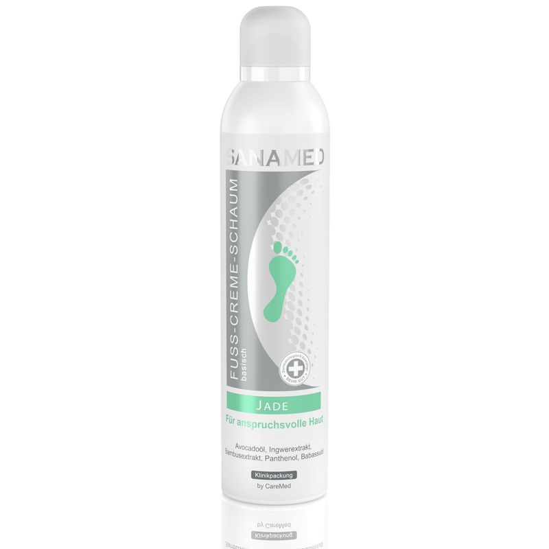 Sanamed Fuß Creme Schaum, Jade für anspruchvolle Haut 150ml Dose
