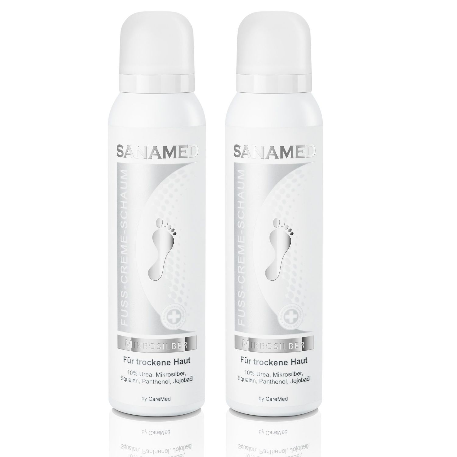 Sanamed - Fuß Creme Schaum Mikrosilber 150ml Dose