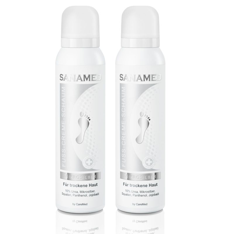 Sanamed - Fuß Creme Schaum Mikrosilber 150ml Dose