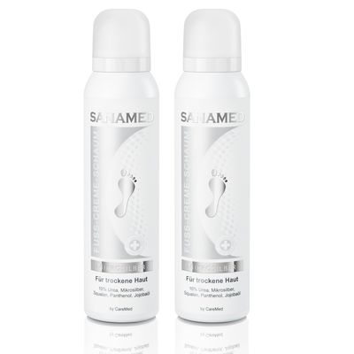 Sanamed - Fuß Creme Schaum Mikrosilber 150ml Dose