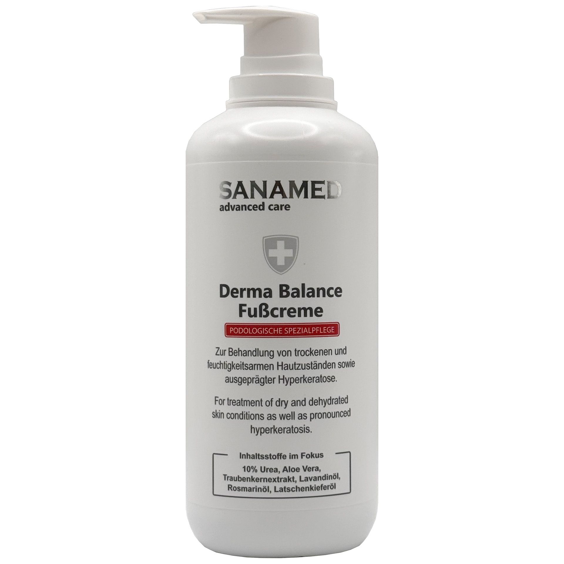 CareMed - basische Fußcreme UREA 10% extra 500ml