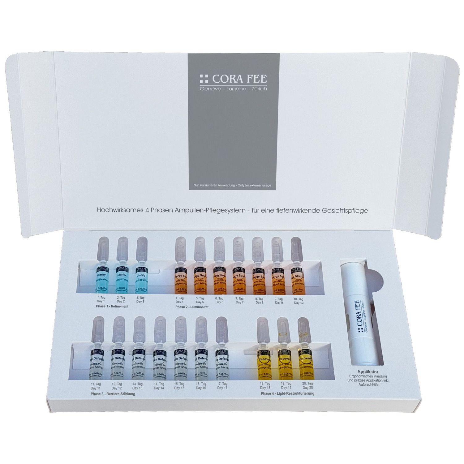 CoraFee Infinite Glow, 20 x 2 ml, inkl. Applikator