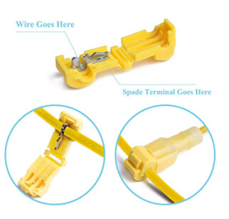 T-Tap Wire Connector and  Nylon Insulated Male Quick Disconnect Spade Terminal