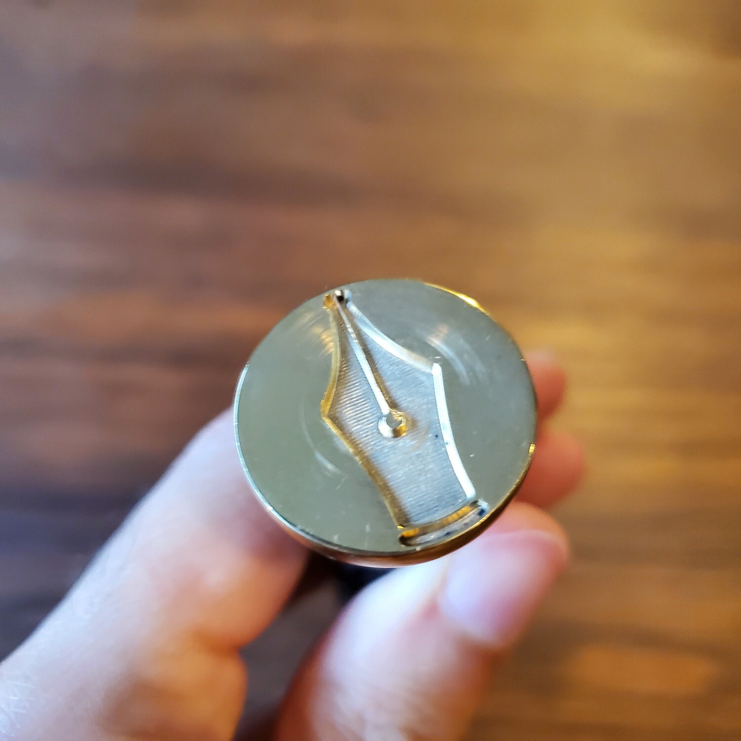 Fountain Pen Nib Wax Seal Stamp Head - Circle - 25mm