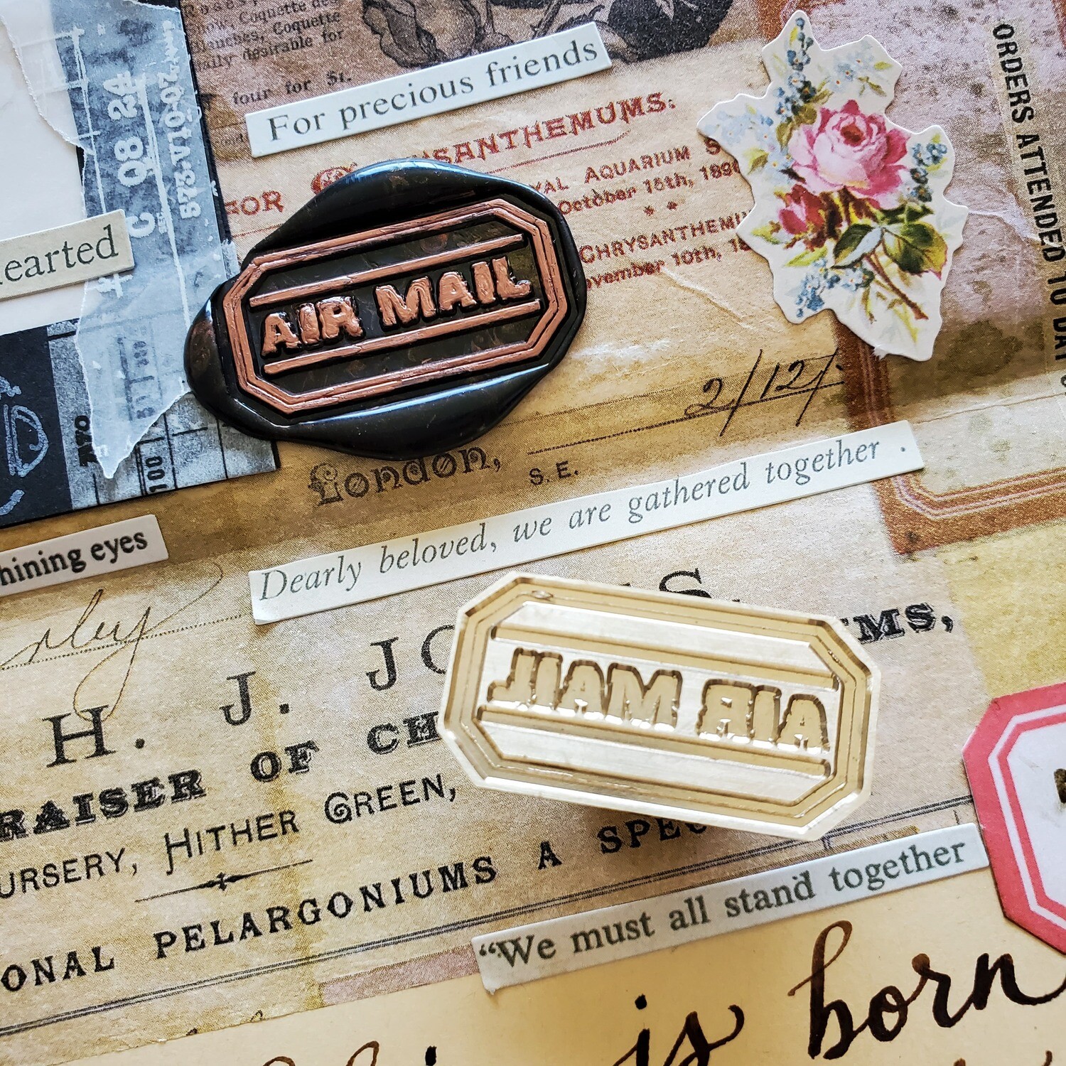 &quot;AIR MAIL&quot; Wax Seal Stamp Head