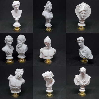 Miniature Bust &amp; Statue - Wax Seal Handles