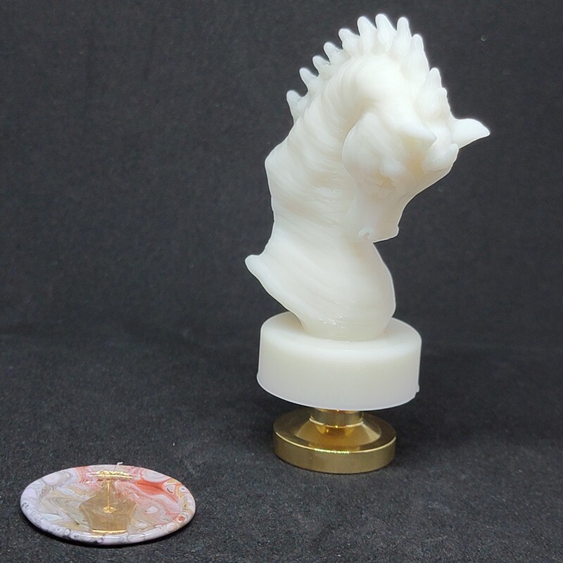 Horse Wax Seal Stamp Handle - White