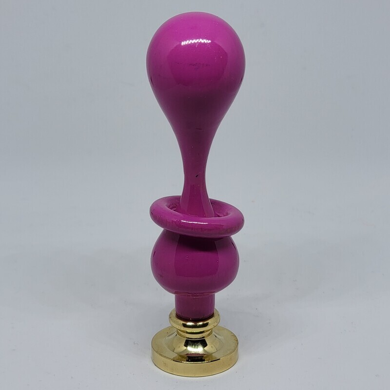 Hourglass Handmade Wax Seal Stamp Handle - Dark Pink (new version)
