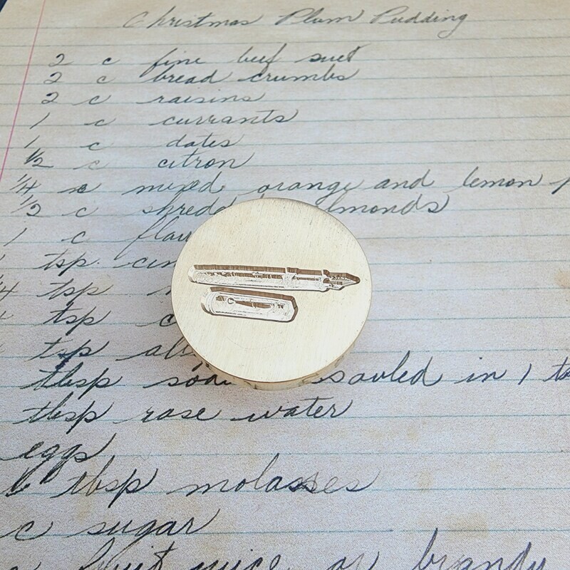&quot;Fountain Pen&quot; Wax Seal Stamp Head