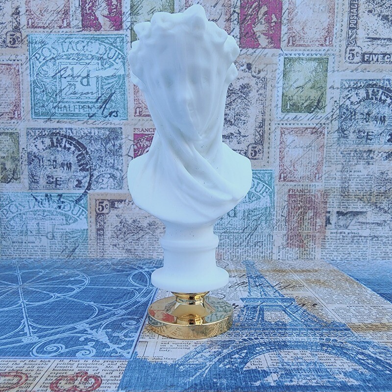 Veiled Lady Wax Seal Stamp Handle - White