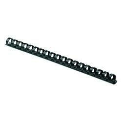 Fellowes Plastic Comb Bindings, 1/2" Diameter, 90 Sheet Capacity, Black (Pack Of 100 Combs)