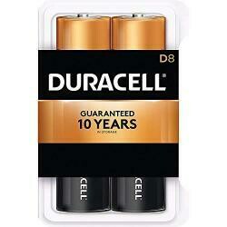 Duracell Coppertop D Alkaline Batteries With Recloseable Package - 8 Count