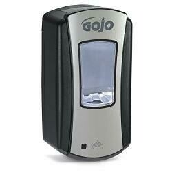 Gojo Ltx-12 Foam Soap Touch-Free Dispenser, Chrome/Black Finish, Dispenser For 1200 Ml Foam Soap Gojo Ltx-12 Refill - 1919-01