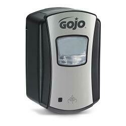 Gojo Ltx-7 Foam Soap Touch-Free Dispenser, Chrome/Black Finish, Dispenser For Gojo Ltx-7 700 Ml Hand Soap Refills - 1388-04