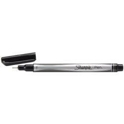 Sharpie Plastic Point Stick Water Resistant Pen, Ink, Fine, Pack Of 12, Black (1742663)