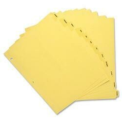 Sparco Monthly Clear Plastic Index Dividers
