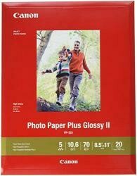 Canon 1432C003 Photo Paper Plus Glossy Ii 8.5" X 11" 20 Sheets