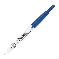 Sharpie Retractable Permanent Markers, Ultra Fine Point, Blue, 12 Count - 1735792
