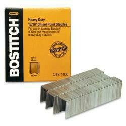 Bostitch Heavy-Duty Staples Use In 00540 1/2-Inch W 13/16-Inch L 1000/Bx