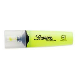 Sharpie Clear View Highlighter, Chisel Tip, 12-Pack, Yellow (1897847)