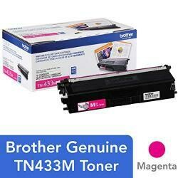 Brother Genuine High Yield Toner Cartridge, TN433M, Replacement Magenta Toner, Page Yield Up To 4,000 Pages, Amazon Dash Replenishment Cartridge, TN433
