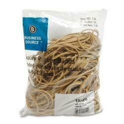 Business Source Case Of 25 - Rubber Bands, Size 117B,1 Lb. 200/Bag,7"X1/8"