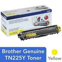 Brother Genuine High Yield Toner Cartridge, TN225Y, Replacement Yellow Toner, Page Yield Up To 2,200 Pages, Amazon Dash Replenishment Cartridge, TN225