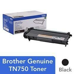 Brother Genuine High Yield Toner Cartridge, TN750, Replacement Black Toner, Page Yield Up To 8,000 Pages, Amazon Dash Replenishment Cartridge