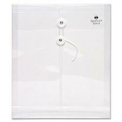 Sparco 02013 Poly Envelope,Letter,Top Opening,1" Expansion,Clear