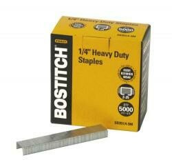 Bostitch Heavy Duty Premium Staples, 2-25 Sheets, 0.25 Inch Leg, 5,000 Per Box (Sb351/4-5M)