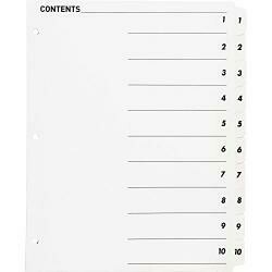 Business Source Table Of Content Quick Index Dividers