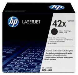 HP 42X (Q5942X) Black High Yield Toner Cartridge For HP Laserjet 4250 4350