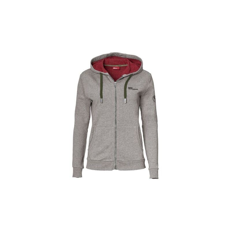 Zip-Hoodie Make Life A Ride Grau Damen