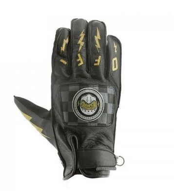 Helstons Handschuh Logo schwarz