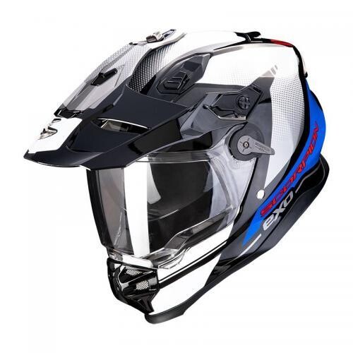 Scorpion Helm ADF-9000 Trail schwarz-blau-weiss Scorpion Helm ADF-9000 Trail schwarz-blau-weiss