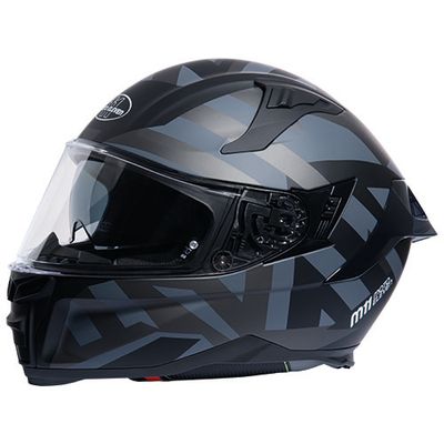 Moto Eleven Helm Pace grau-schwarz
