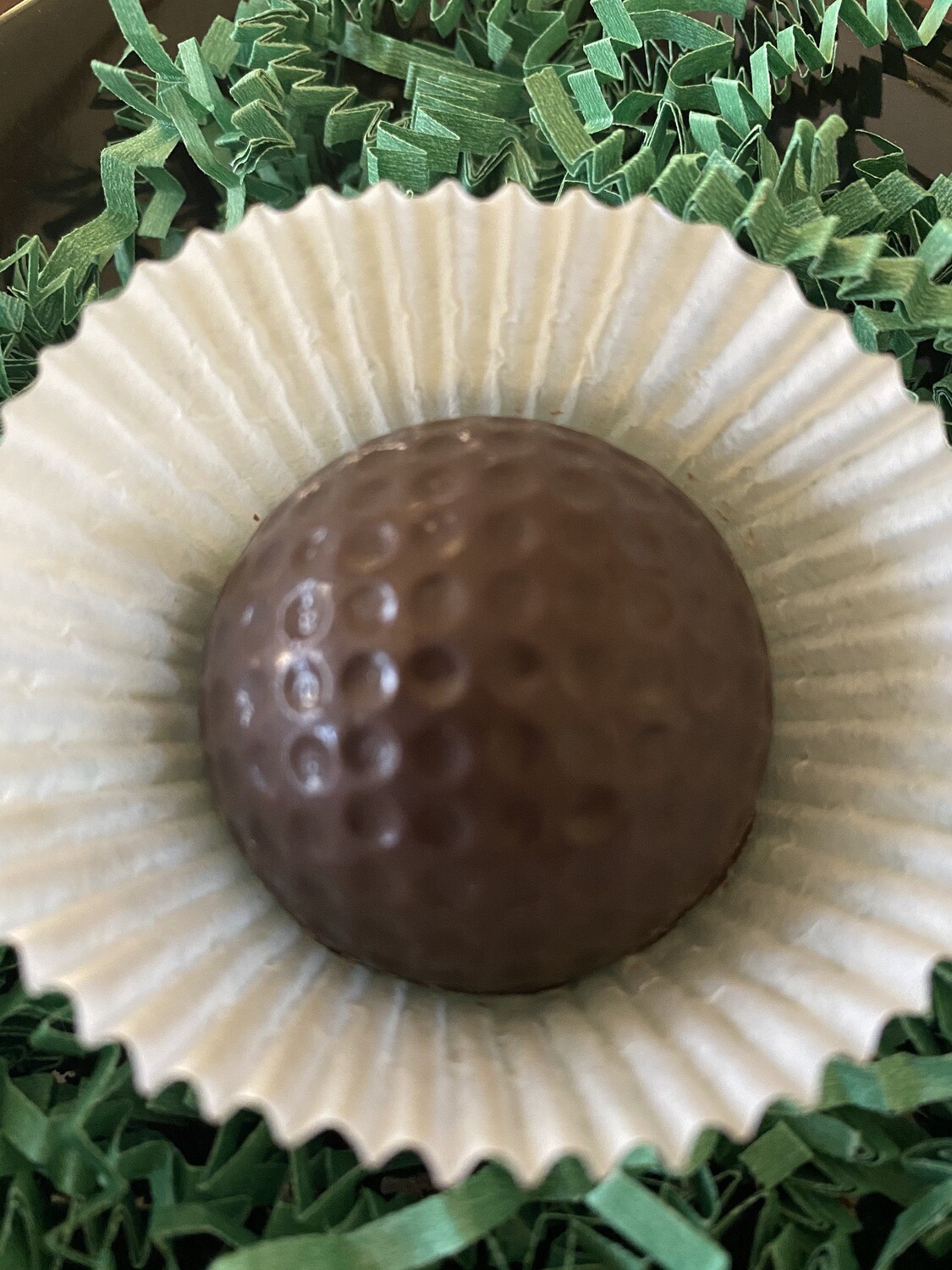 Container of 6 Chocolate Golf Balls