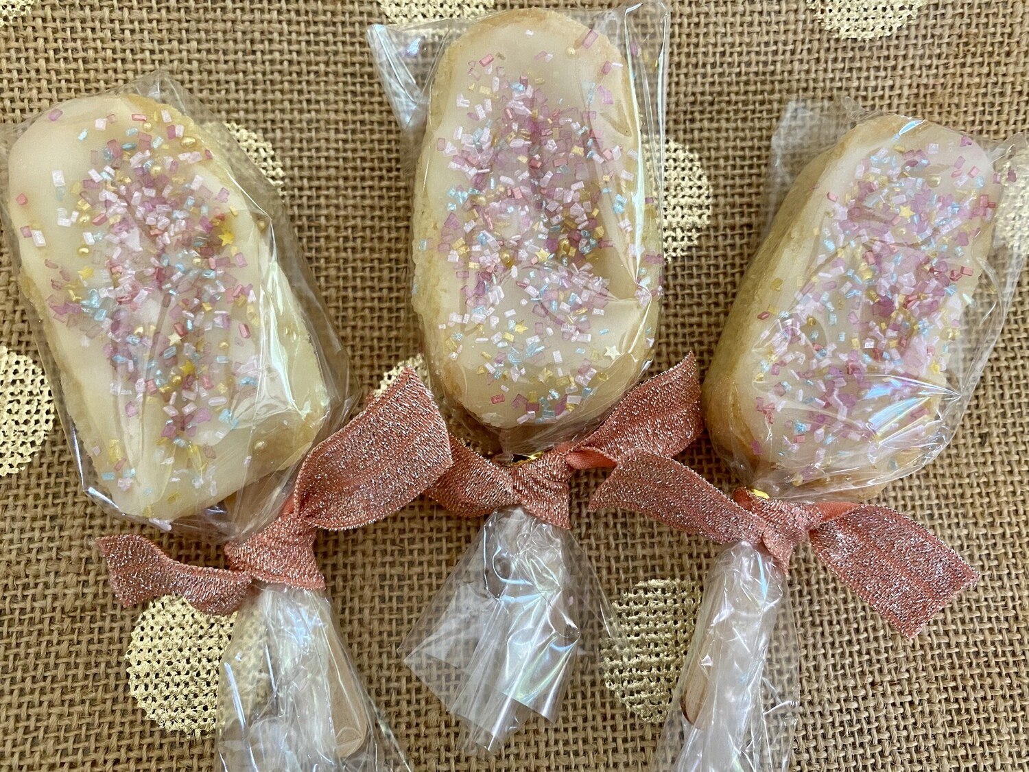 Mini Lemon Sugar Cookie Pops