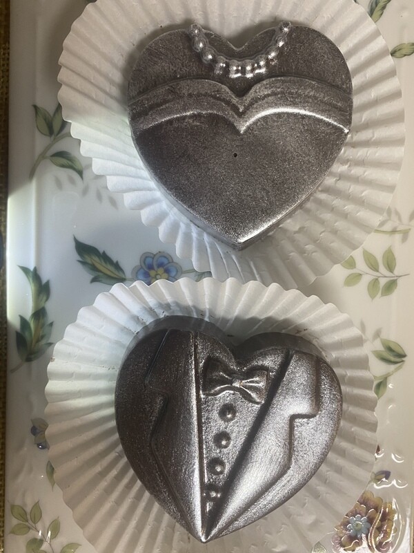 Bride and Groom Jumbo Chocolate-Covered Oreos - Set of 2