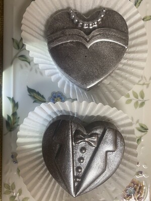 Bride and Groom Jumbo Chocolate-Covered Oreos - Set of 2