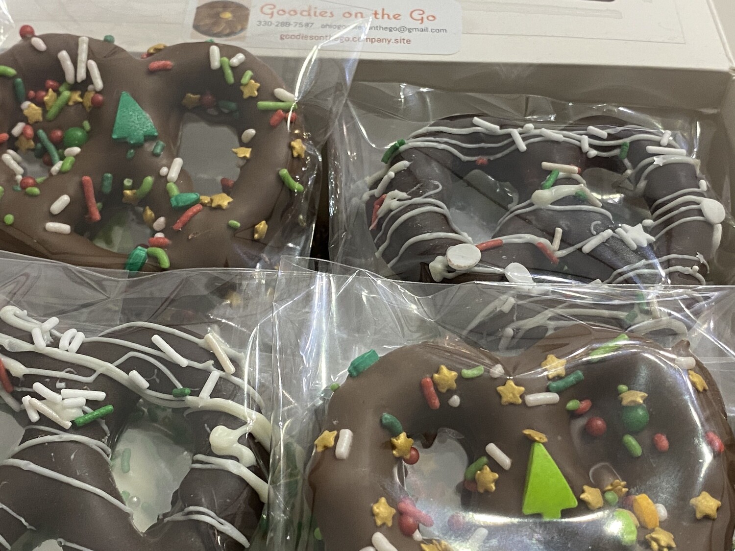 Chocolate-Covered Pretzels -  1 Dozen