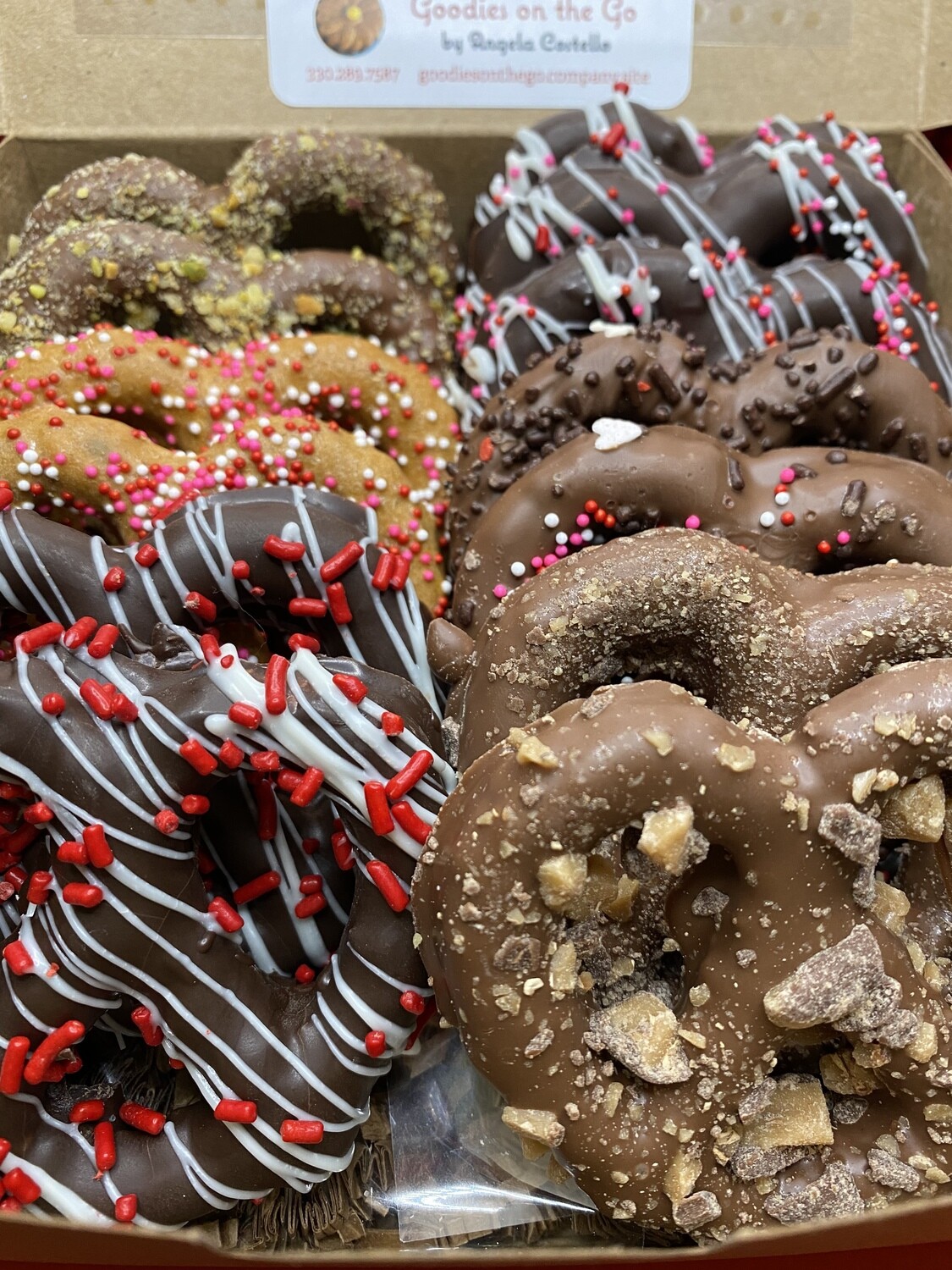 Chocolate-Covered Pretzels -  1 Dozen